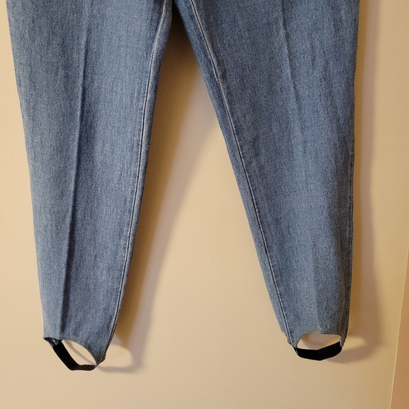 Vintage NWT 90s Stirrup Jeans High Rise Tapered Leg Stretch Medium Wash Denim 29 - Picture 5 of 9